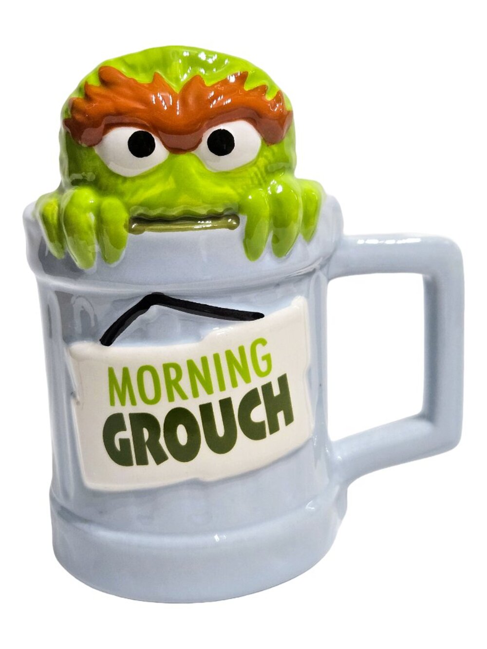 Zak Designs 11.5oz Sesame St. Oscar the Grouch Ceramic Sculpted Coffee Cup Mug